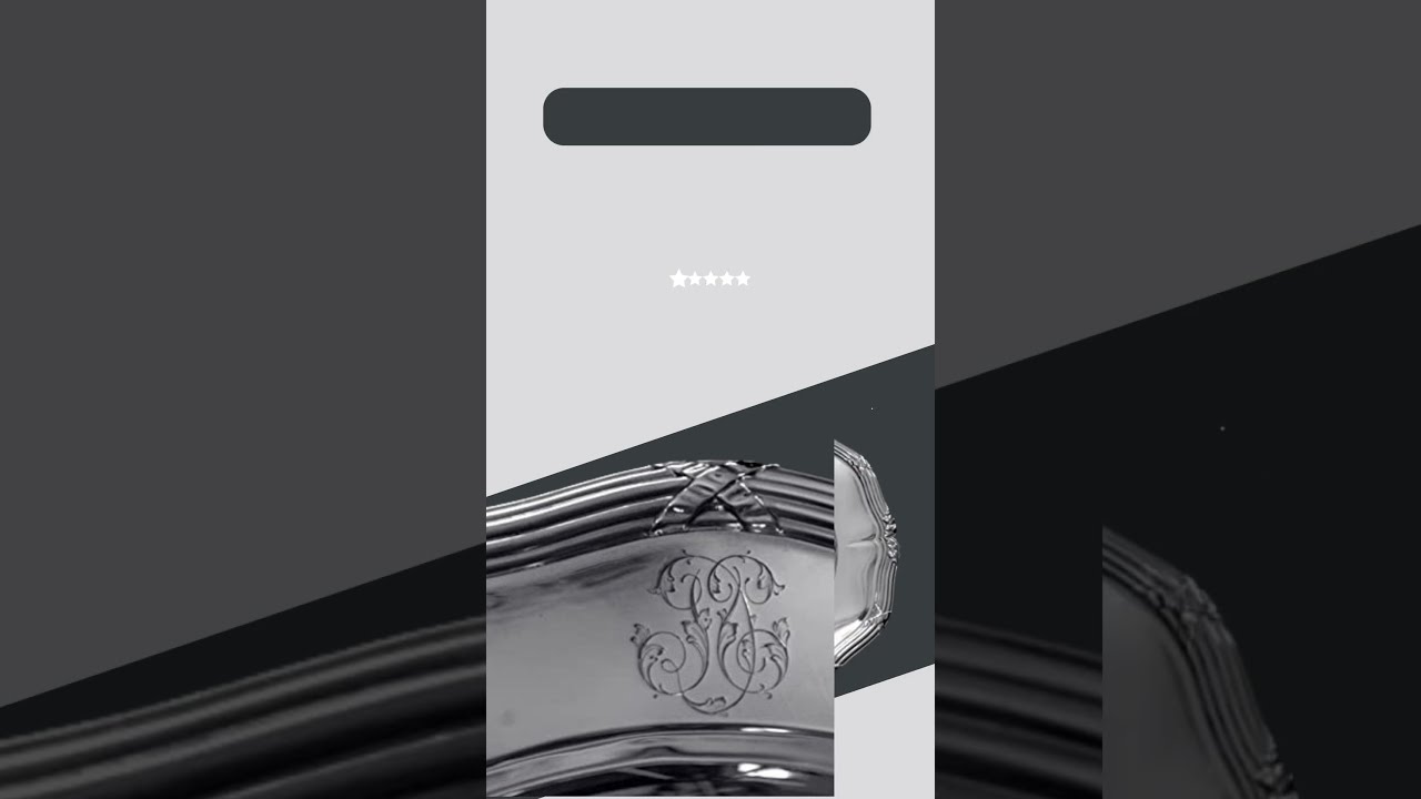 Odiot Two Round 950 Sterling Silver Louis XVI Serving Platters | Serving Platters Estate Sterling