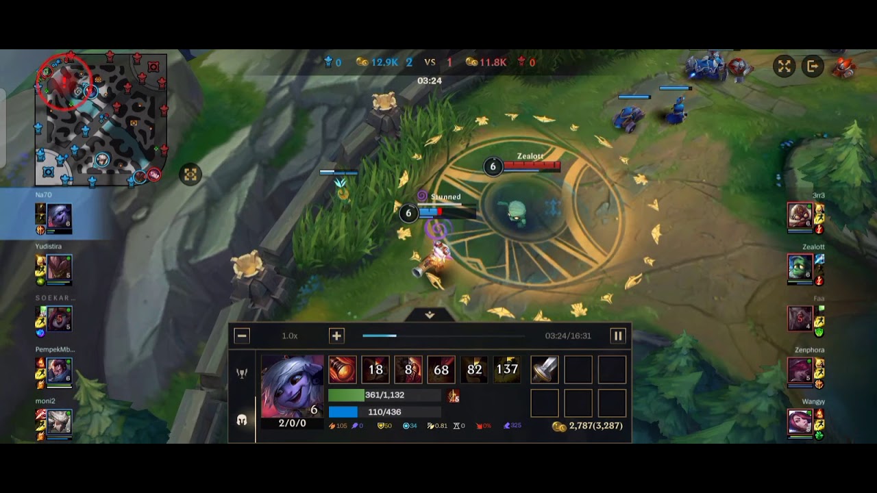 TRISTANA ADC TERSULIT? YES, POSITIONING IS THE KEY!!! WILD RIFT (LOL)