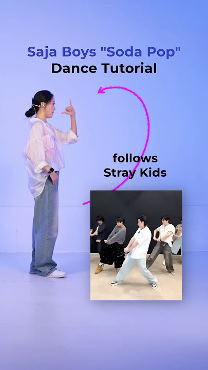Saja Boys ‘Soda Pop’ dance tutorial, slowed, mirrored #sodapop #kpopdemonhunters #kpopdancetutorial