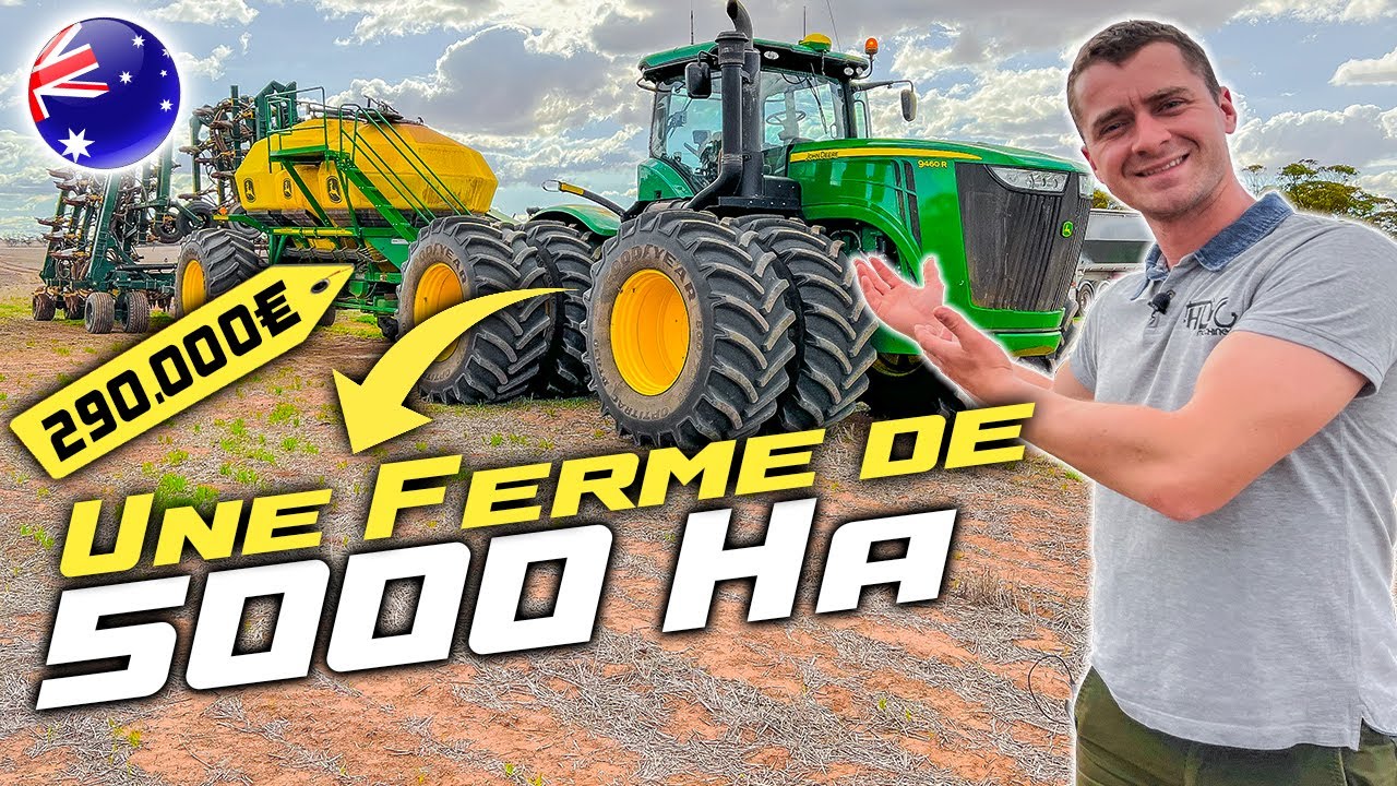 🇦🇺  CE PAYSAN AUSTRALIEN CULTIVE 5000 ha de terre à 3 Personnes.