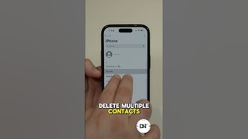 Delete Multiple Contacts on your iPhone!