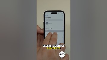 Delete Multiple Contacts on your iPhone!
