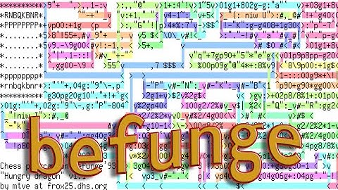 Befunge - un langage deux dimensions! LPE #1