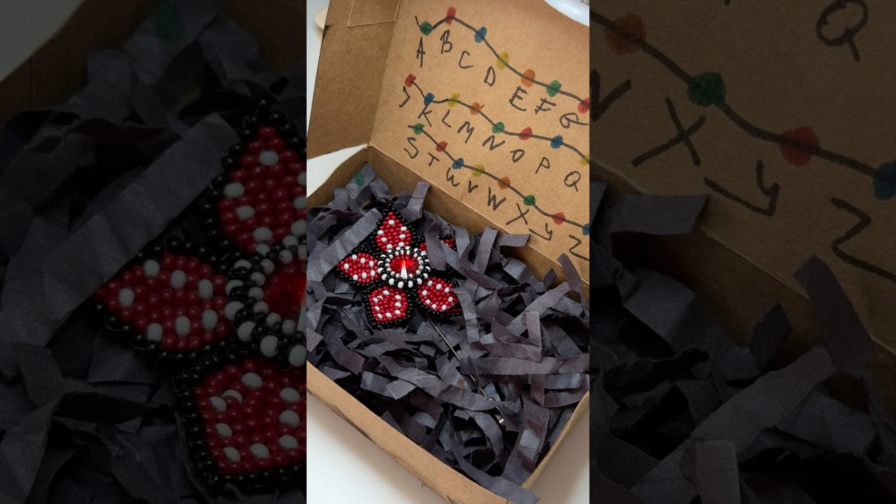 Demogorgon beaded pin-brooch! 