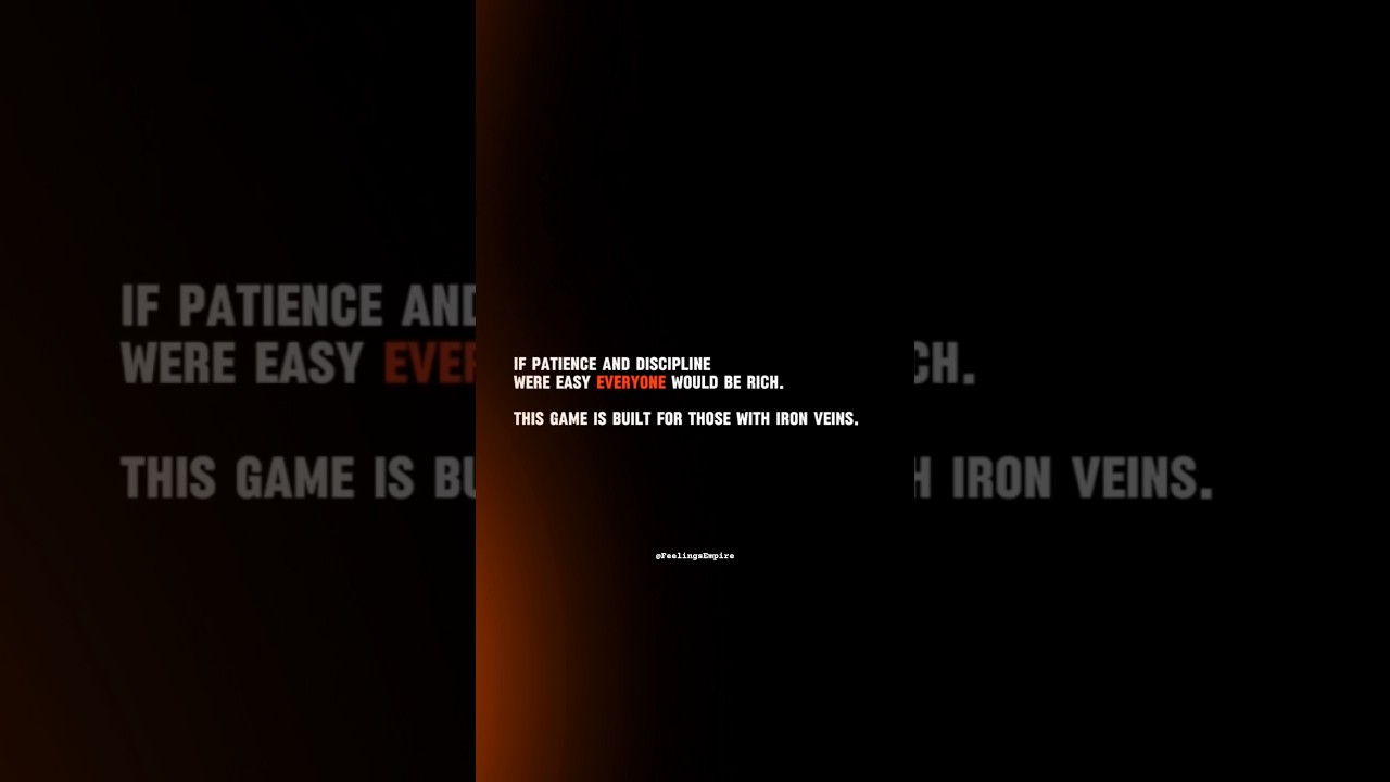 This Game Is Built for Those with Iron Veins 🔥 | Success Motivation | Mindset