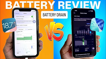 iOS 18.7.1 vs iOS 26.0.1 Battery Test & Battery Review Comparison - Battery Heating & Drain issues