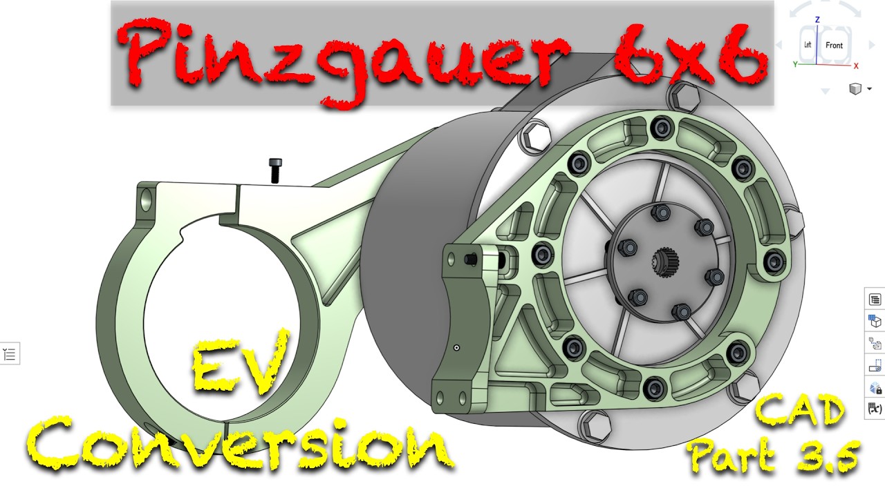 Переделка Pinzgauer 6x6 EV, часть 3.5: CAD