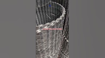 Concertina Razor Wire, BTO-22 Galvanized Razor Blades, Circle Diameter 450mm, Coverage Length 10m