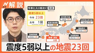 愛媛・高知で震度6弱　見えてきた被害状況、今年震度5弱以上の地震23回【Nスタ解説】｜TBS NEWS DIG