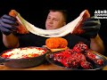 Сырные Токпокки, Куринная Котлета с сыром. ASMR MUKBANG, АСМР МУКБАНГ, 먹방, 大食い, たべる(With Whispering)