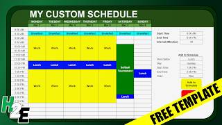 Free Weekly Schedule Template in Excel and Google Sheets