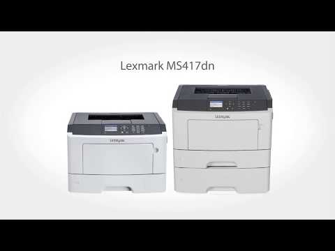 Conozca la impresora monocromática Lexmark MS417dn.