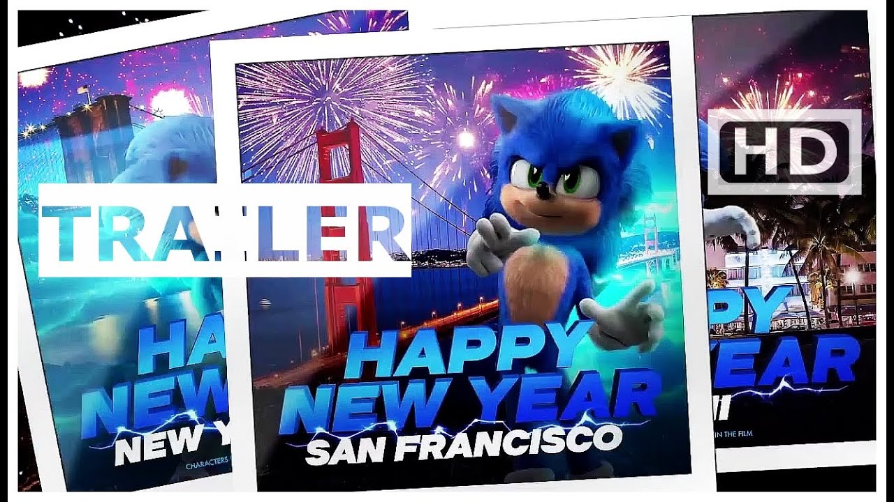 SONIC THE HEDGEHOG "Happy New Year" Action, Adventure, Animation, Comedy Trailer - 2020 - Jim Carrey
