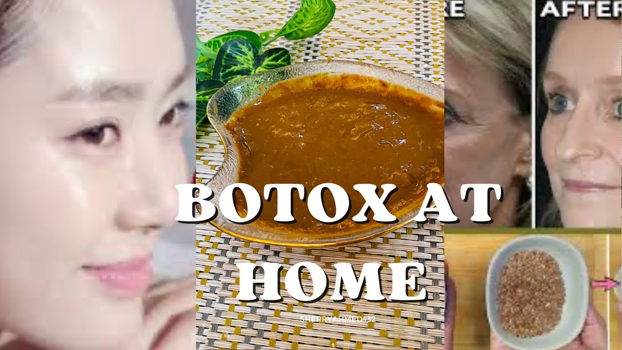 Botox face mask for young glowing skin flaxseed gel and rice face