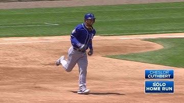 KC@CWS: Cuthbert opens the scoring with a solo shot
