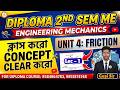 📌Engineering Mechanics (Friction) for Diploma 2nd Sem || Unit- 4 | By Gopi Sir⚡#easy2learning