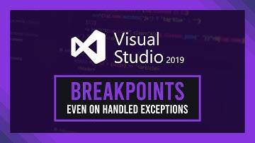 Break on ignored/handled exceptions | Visual Studio - Exception Settings