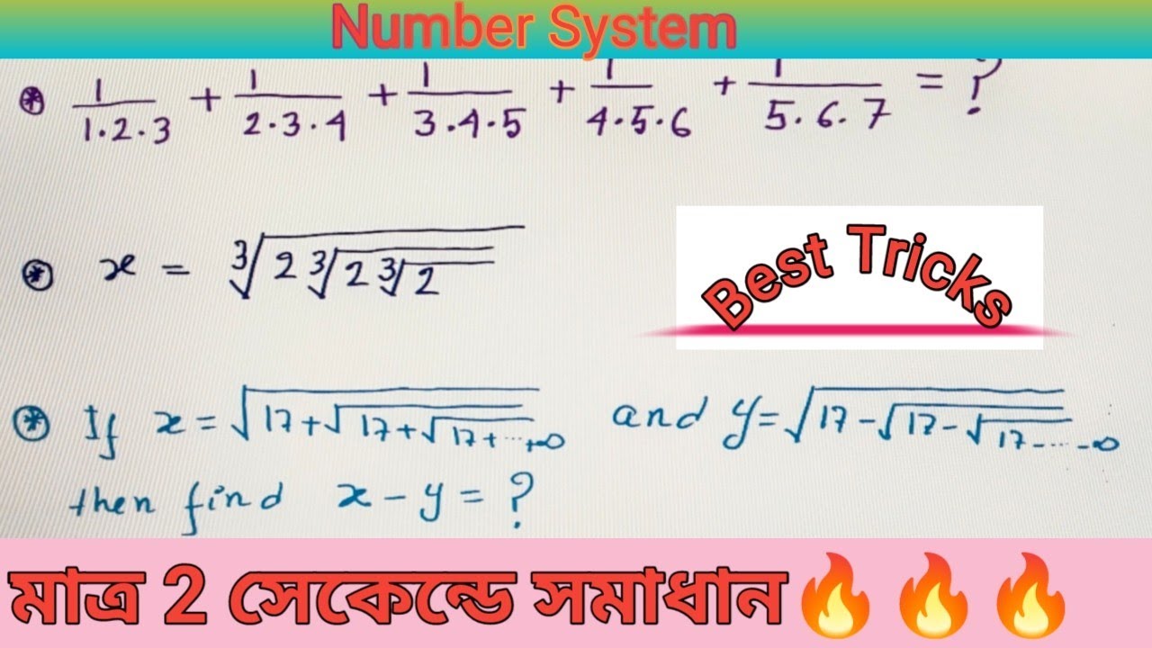 Some important number system maths for competitive exams | Number ...