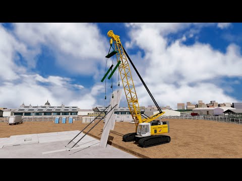 [Fuzor 4D]Tilt-up Simulation for Warehouses