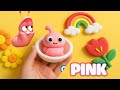 CLAY ANIMAL ( PINK LARVA ) #clay #pink #larva