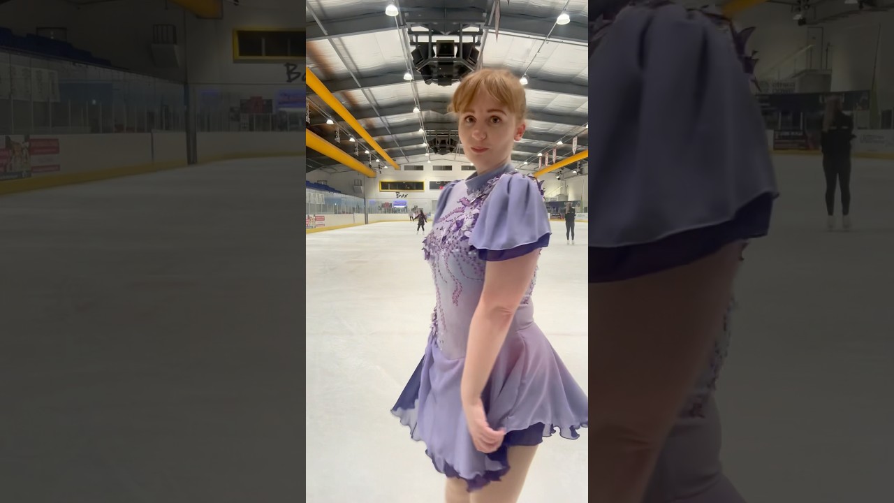 Competition dress reveal 👗⛸️💜 