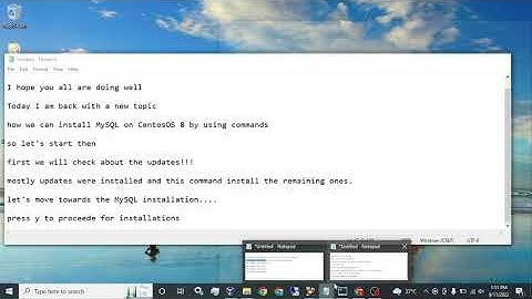 How to install MySQL on CentosOS 8 || Linux || simply create and delete Database || MariaDB