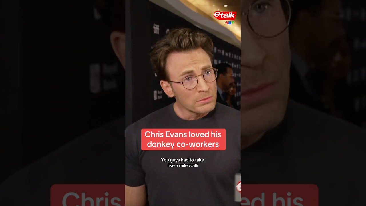 Chris Evans loved working with his donkey co-workers | TIFF