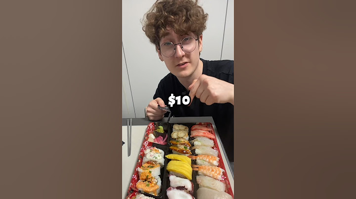 This is what $10 of sushi looks like in South Korea! #korea #sushi #mukbang