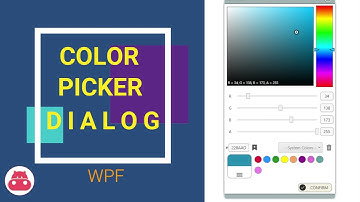 ColorPicker Dialog WPF