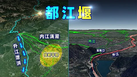 200秒，看懂2000年前「都江堰」是如何引水的？【三維地圖看世界】 - 天天要聞