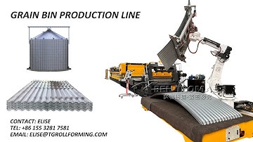 Grain bin rollformer system | Farm Grain Bins rollforming system Rollforming line for farm grain bin