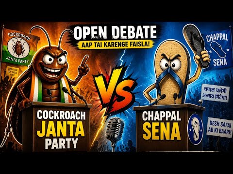 Political Circus: Cockroach vs  Chappal | National Debate Nobody Asked For.