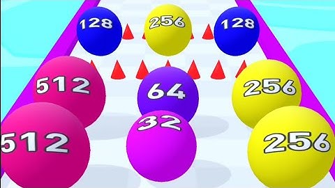 Color Balls 3D 2048 - Number Ball Game (Lvls 1-18)