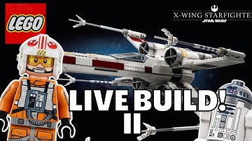 🔴 LEGO Star Wars UCS X-Wing Live build part 2!