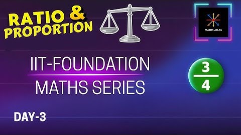 Ratio and Proportion | IIT Foundation Maths | Master Algebra Basics for IIT 