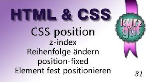 CSS position: fixed & z-index