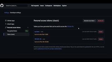 GitHub Replacing Expired Personal Access Token
