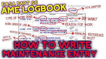 EASA PART 66 AME LOGBOOK | HOW TO MAKE MAINTENANCE ENTRY | HOW TO MAINTAIN AME LOGBOOK #amelogbook