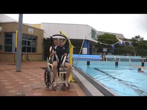 Pool Hoist from Para Mobility Australian Made - YouTube
