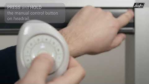 Setting limits - Free hanging Plisse & Duette® Shades - OPEN position - PowerView® Automation