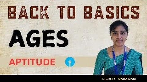 Ages | Aptitude | SSC BANKING RAILWAYS | 08.01.2024 | - EduSprint Academy, Trichy