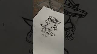 drawing of vector sonic #keepsupporting #art #pencilportrsit #sketch