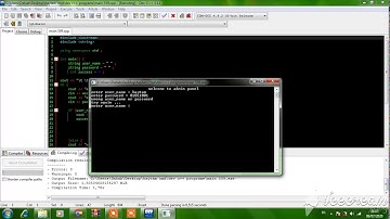 dev c++ command to make login panel.