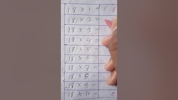 Table of 18 trick | #Tricks #maths #table #tabletrick #shorts #mathshort #pvtschool