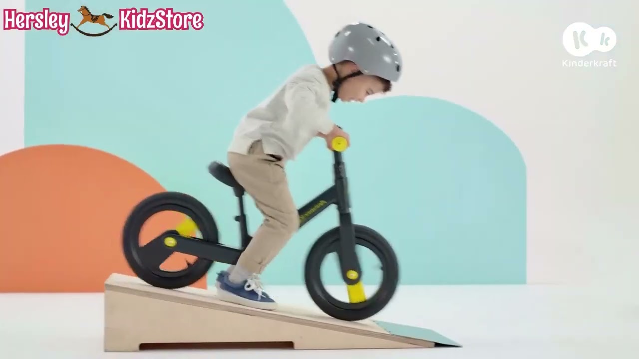 Kinderkraft, GOSWIFT Ultra-Light Sport Balance Bike - Black - YouTube