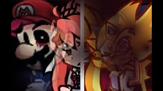 Phantasm But Mario, Monika And Sonic Vs Fleetway Sonic, Lunatic Monika And Mario.exe