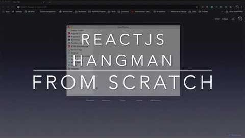 Hangman Game using ReactJS | Beginner