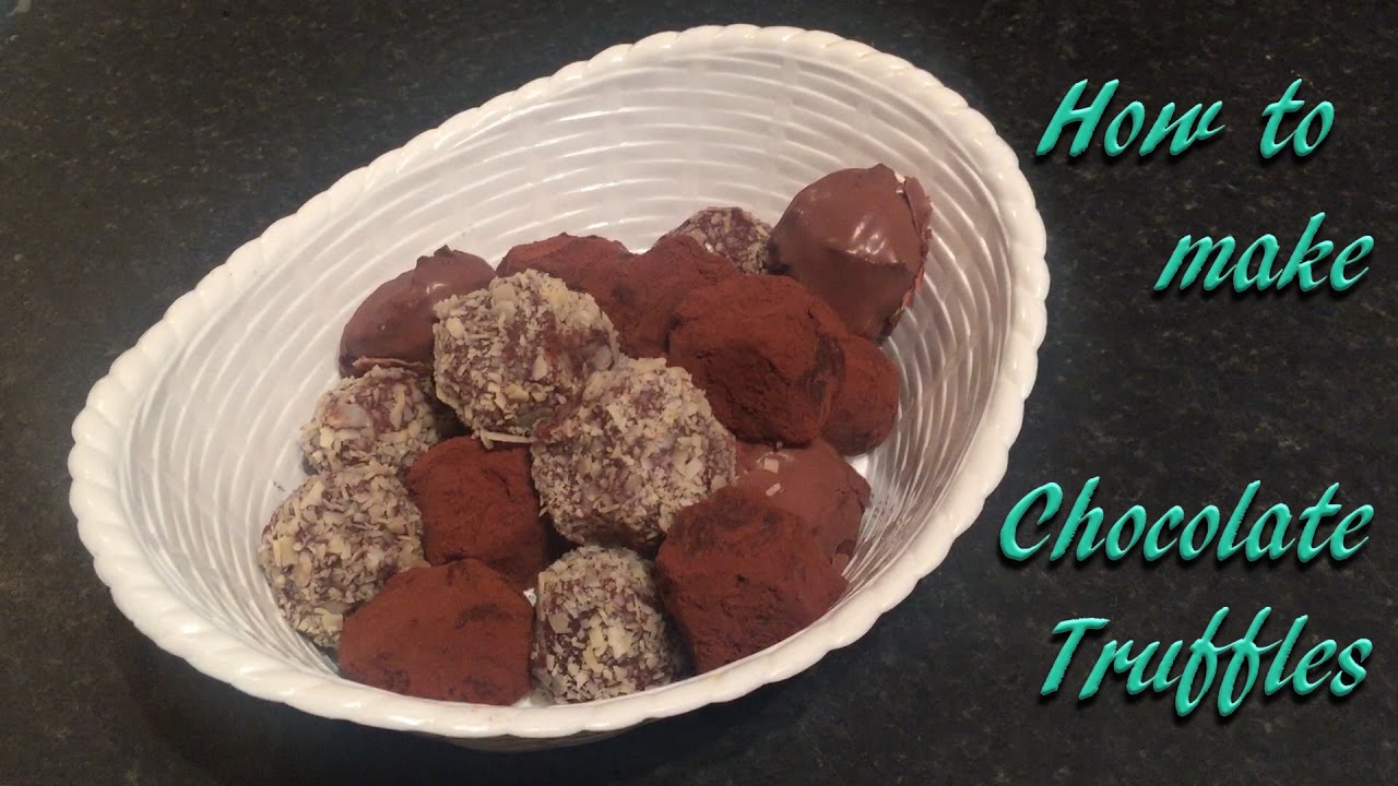 Bailey's Irish cream and coffee liquor chocolate truffles recipe and