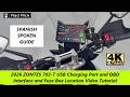 2026 ZONTES 703 T USB Charging Port and OBD Interface and Fuse Box Location SPANISH SPOKEN GUIDE