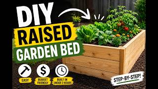 I Built This Raised Garden Bed in One Afternoon (Anyone Can Do It!)